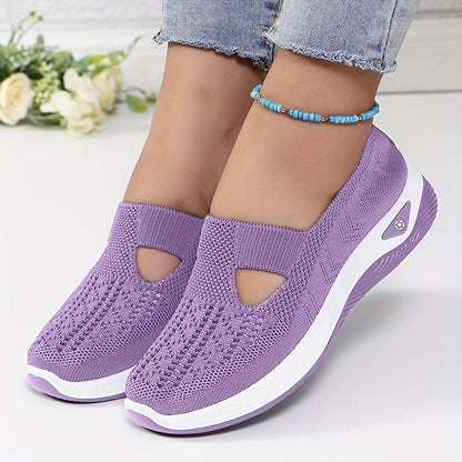 Ademende Lichtgewicht Sneakers met Orthopedische Ondersteuning voor Dames – AIRCOMFORT STEP - Glamorix