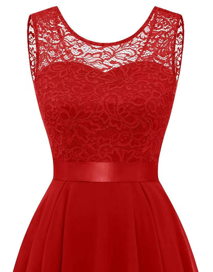 Luxe asymmetrische avondjurk met hoge split – ElarisNoir - Glamorix