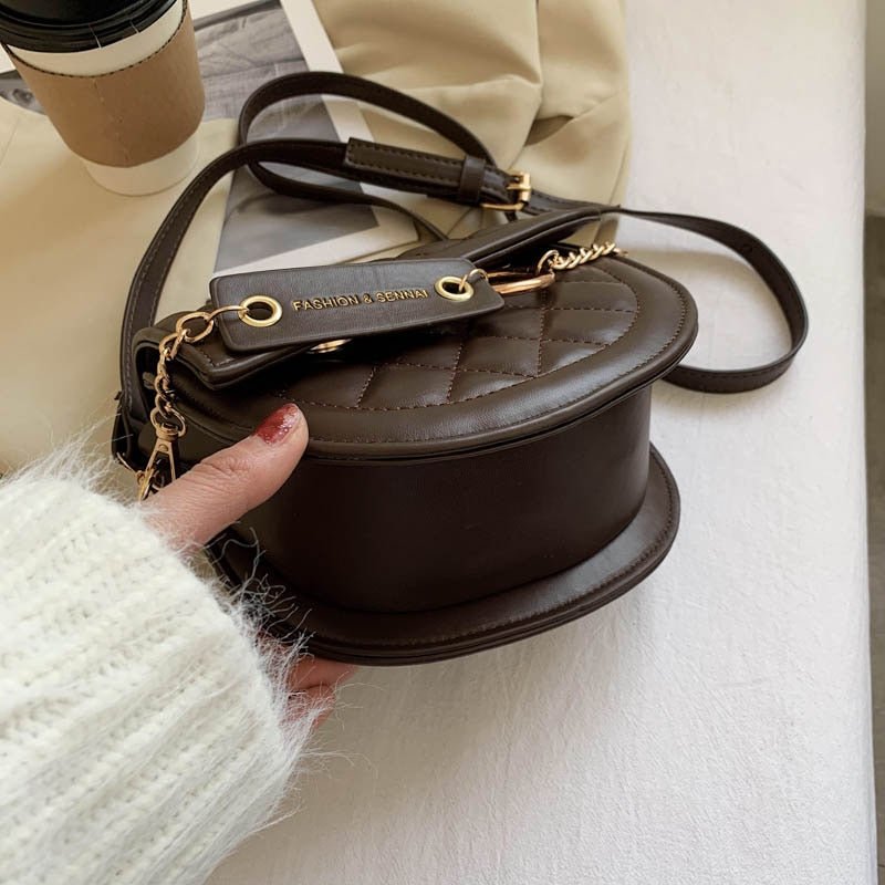 Moderne ronde dames crossbody tas – Circa Vogue - Glamorix