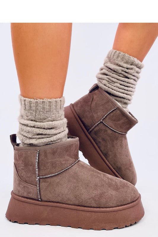 ELMA - Knusse enkellange slip-on winterlaarzen voor dames, warm en stijlvol