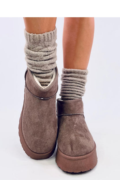 ELMA - Knusse enkellange slip-on winterlaarzen voor dames, warm en stijlvol