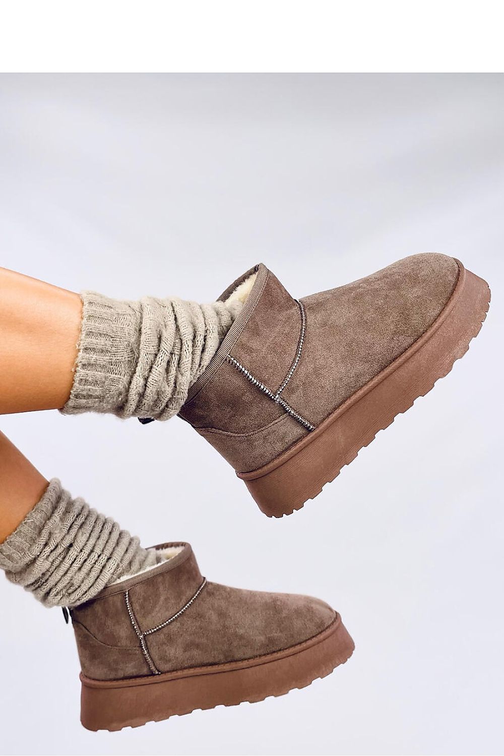 ELMA - Knusse enkellange slip-on winterlaarzen voor dames, warm en stijlvol