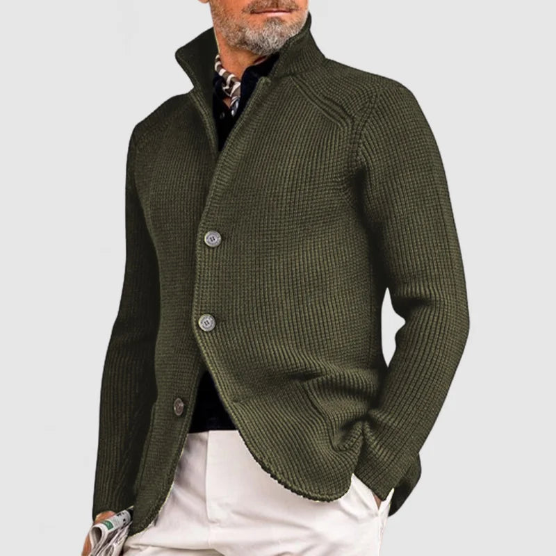 EVAN - Gebreid vest met knoopsluiting voor heren
