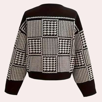 Gebreid damesvest met knoopsluiting en zachte feel – ALVÉRA - Glamorix
