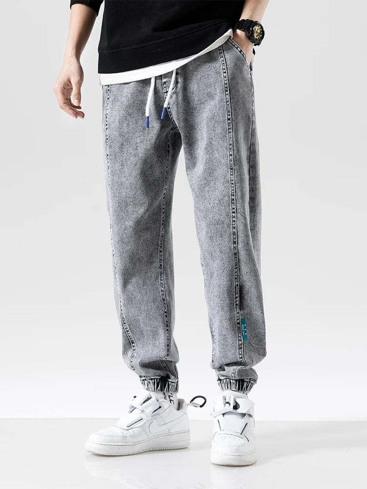 MILO - Heren relaxed fit denim jogger broek voor comfort en stijl