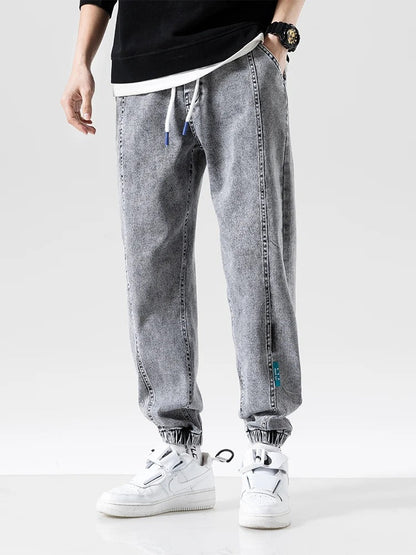 MILO - Heren relaxed fit denim jogger broek voor comfort en stijl