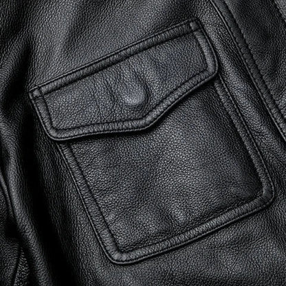 MACK – Heren leren jas met stoere uitstraling en moderne pasvorm - Glamorix