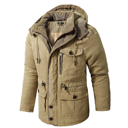 RILEY - Casual heren winterjas met capuchon