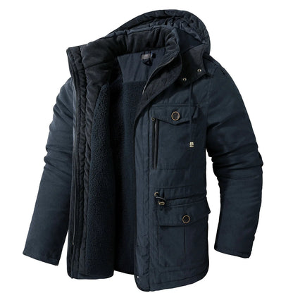 RILEY - Casual heren winterjas met capuchon