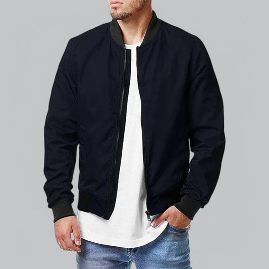 Heren bomberjack met strakke afwerking en moderne pasvorm – KAIRO BOMBER - Glamorix