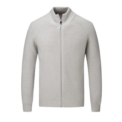 JASON - Heren sweater met volledige rits en moderne uitstraling