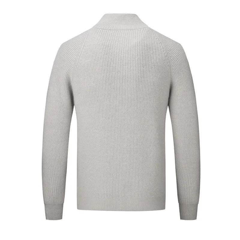 JASON - Heren sweater met volledige rits en moderne uitstraling