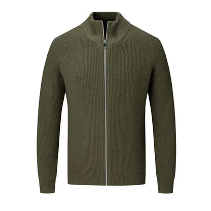 JASON - Heren sweater met volledige rits en moderne uitstraling