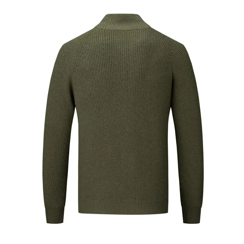 JASON - Heren sweater met volledige rits en moderne uitstraling