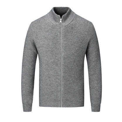 JASON - Heren sweater met volledige rits en moderne uitstraling