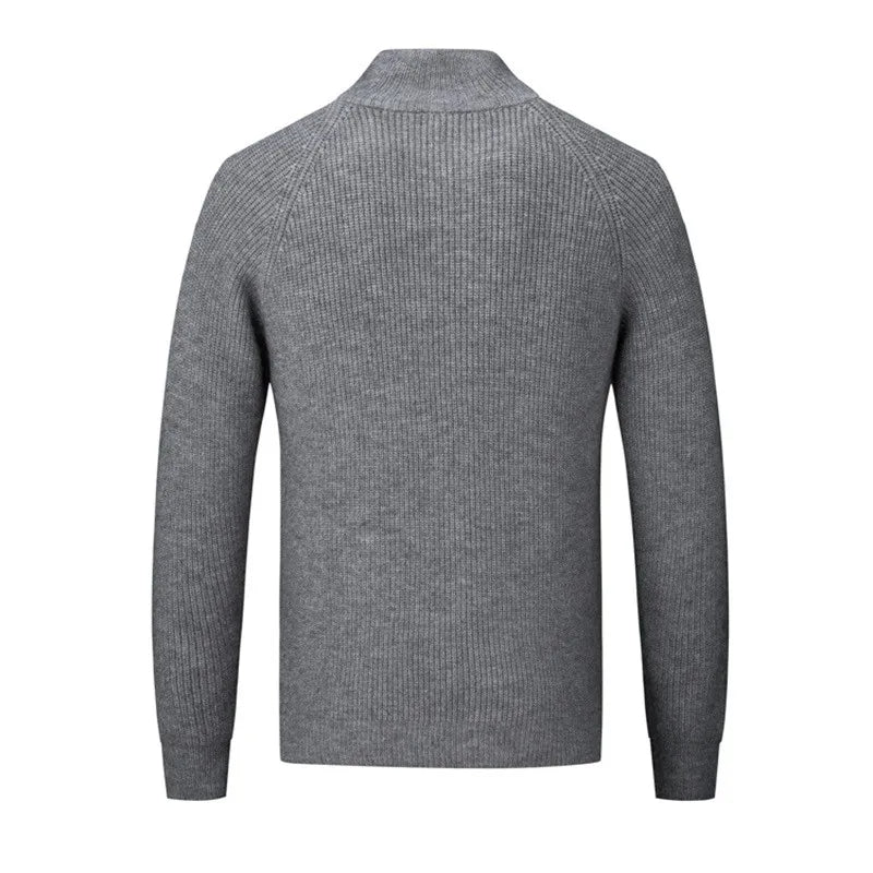 JASON - Heren sweater met volledige rits en moderne uitstraling