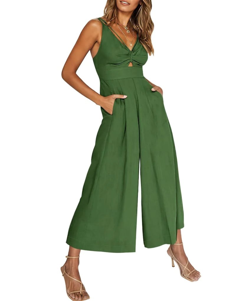 Mouwloze dames jumpsuit met wijde pijpen en elegante snit – SEREIA FLOW - Glamorix