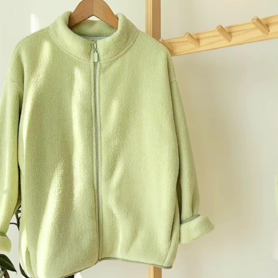 Fenley - Kinderjas van Polar Fleece in Effen Kleur voor Warmte en Comfort