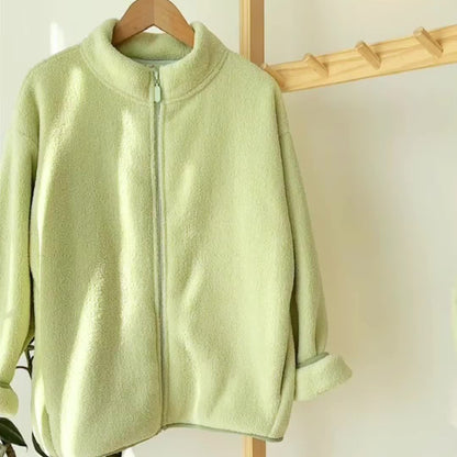 Fenley - Kinderjas van Polar Fleece in Effen Kleur voor Warmte en Comfort