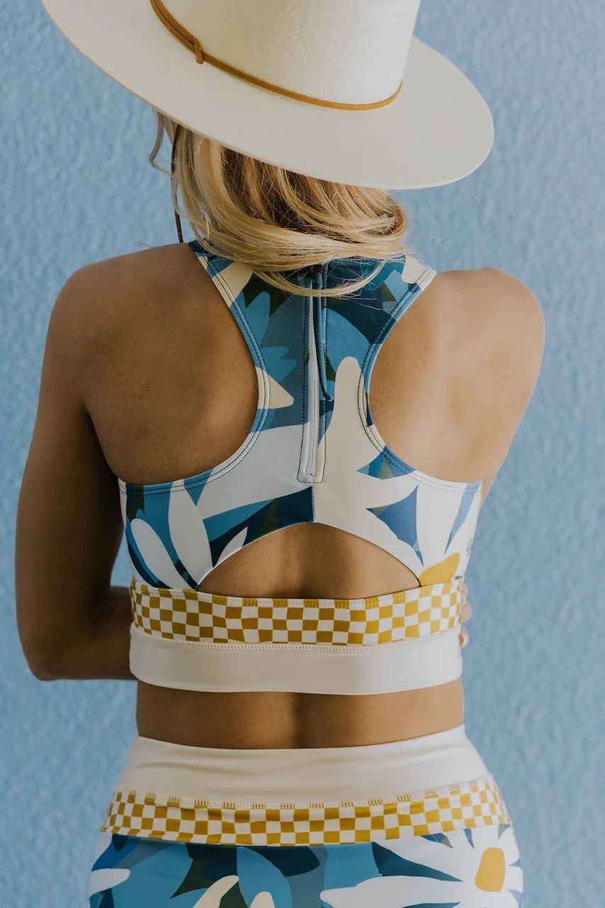 High-waist bikini set met sportieve top voor dames – AURORA FIT - Glamorix