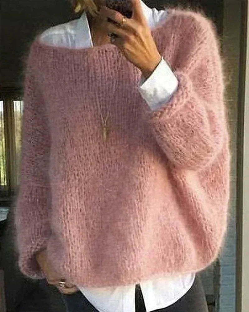 ALBA – Oversized knusse trui met pluizige textuur voor ultiem comfort