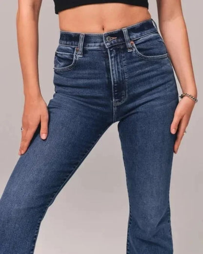 ELISE - Moderne flared jeans voor dames met een stijlvolle twist