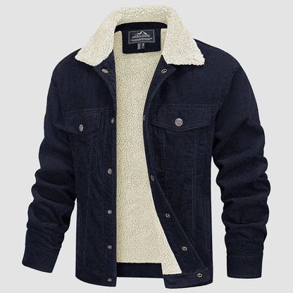 DANTE - Chaqueta de pana con forro de borrego para hombre - Glamorix