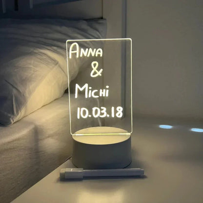LumiNote Glowpad – Oplaadbaar magisch notitieblok met LED-verlichting en herbruikbare schrijffunctie