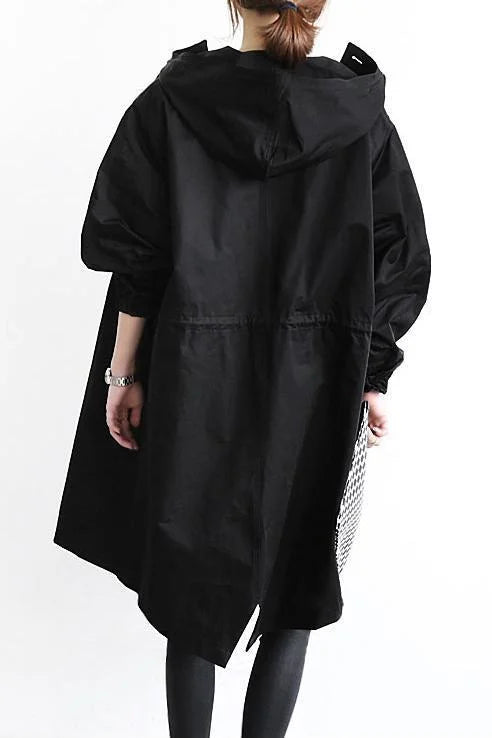 ISLA – Waterdichte oversized halflange trenchcoat voor dames