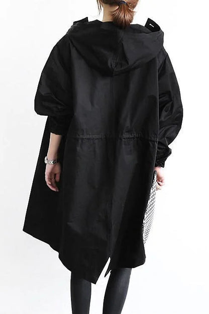 MARIS – Gabardina impermeable oversize de largo medio para mujer - Glamorix