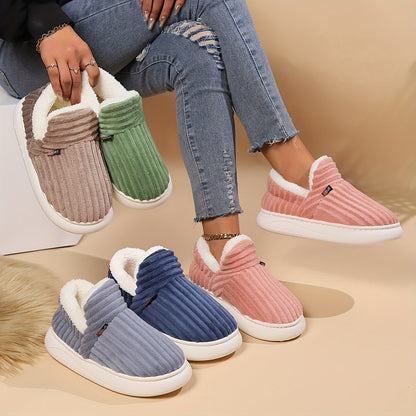 KIANNE – Zapatillas de invierno cálidas y acogedoras de felpa para mujer - Glamorix