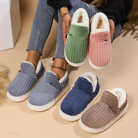 KIANNE – Zapatillas de invierno cálidas y acogedoras de felpa para mujer - Glamorix