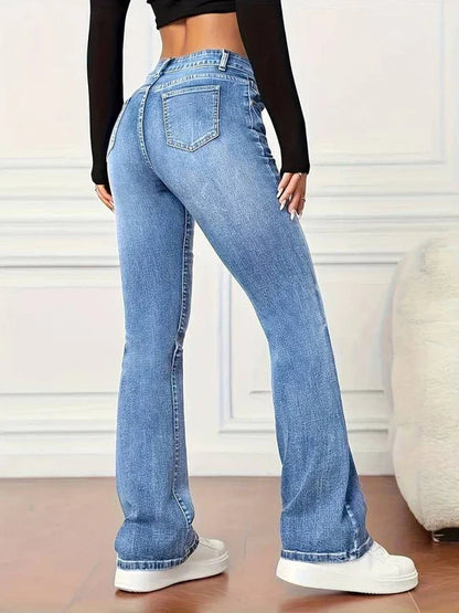 VIOLA - High-waisted flared jeans voor dames