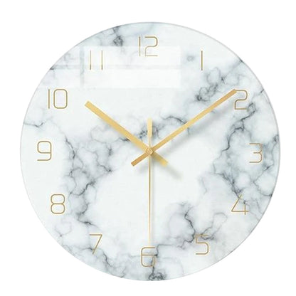 MARBLESTONE - Marmeren Nordic wandklok in moderne stijl