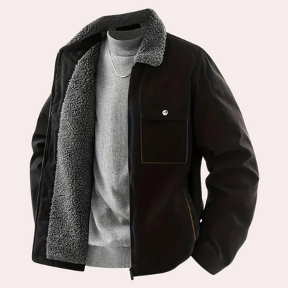 Herenjack met warme sherpa voering en stoere look – NORVAN - Glamorix