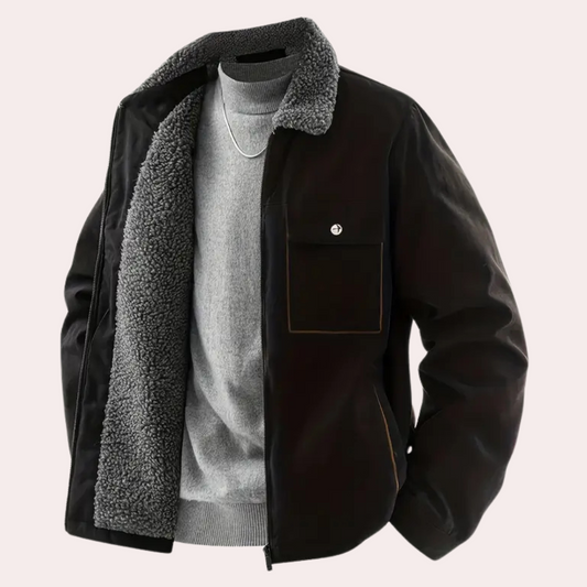 Herenjack met warme sherpa voering en stoere look – NORVAN - Glamorix