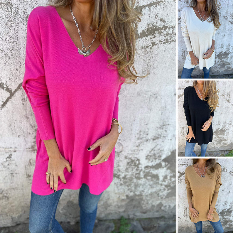 Ademende Dames Tuniek met Relaxed Pasvorm en Zijsplitten – LUNA COMFORT - Glamorix