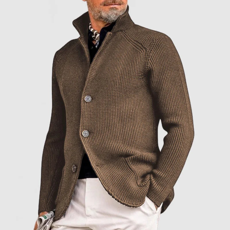 EVAN - Gebreid vest met knoopsluiting voor heren