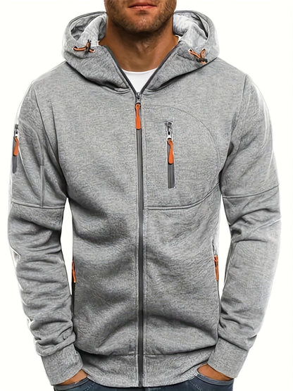 JASPER – Zip-up hoodie met verstelbare capuchon en ritszakken voor comfort en stijl