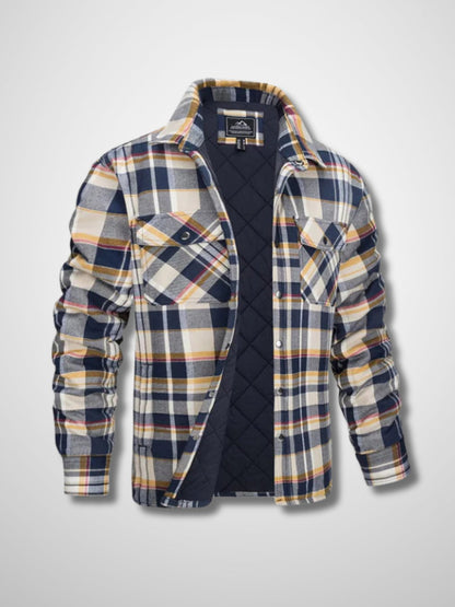 LOGAN - Heren flanellen knoopjack voor een casual en stoere look