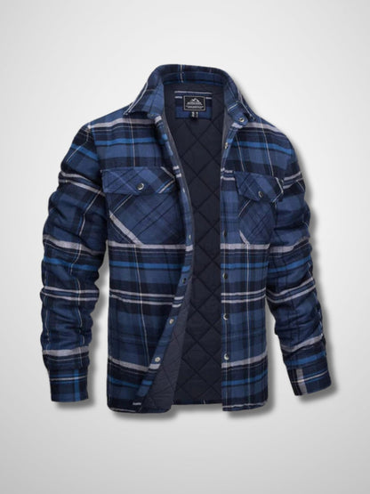 LOGAN - Heren flanellen knoopjack voor een casual en stoere look