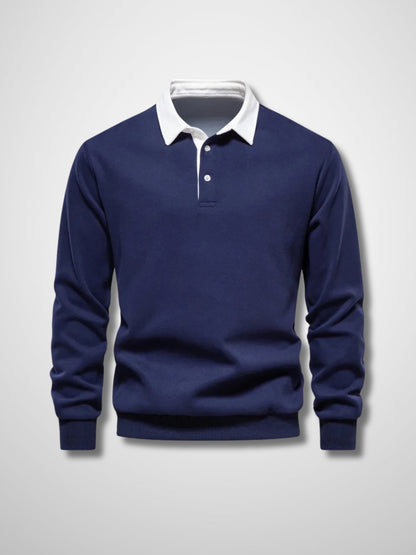 LUCAS - Lange mouwen polo trui voor heren