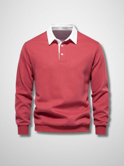 LUCAS - Lange mouwen polo trui voor heren