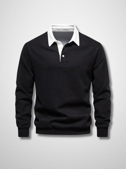 LUCAS - Lange mouwen polo trui voor heren