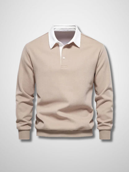 LUCAS - Lange mouwen polo trui voor heren