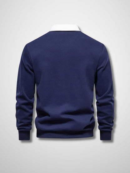 LUCAS - Lange mouwen polo trui voor heren