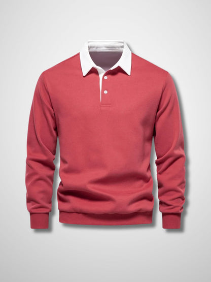 LUCAS - Lange mouwen polo trui voor heren