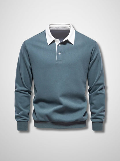 LUCAS - Lange mouwen polo trui voor heren