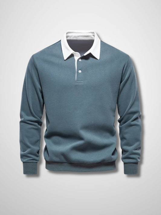 LUCAS - Lange mouwen polo trui voor heren