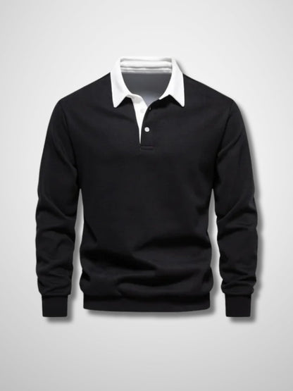 LUCAS - Lange mouwen polo trui voor heren